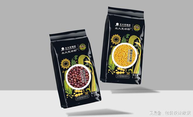 九游体育网站：北大荒集团杂粮系列包装设计x北斗原创设计(图2)