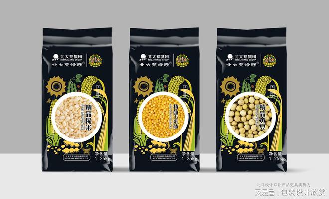 九游体育网站：北大荒集团杂粮系列包装设计x北斗原创设计(图5)