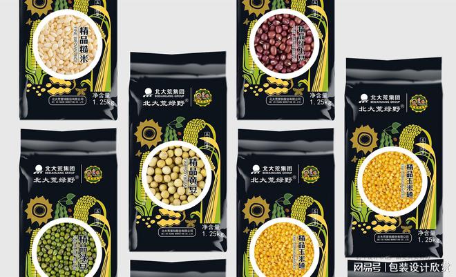 九游体育网站：北大荒集团杂粮系列包装设计x北斗原创设计(图6)