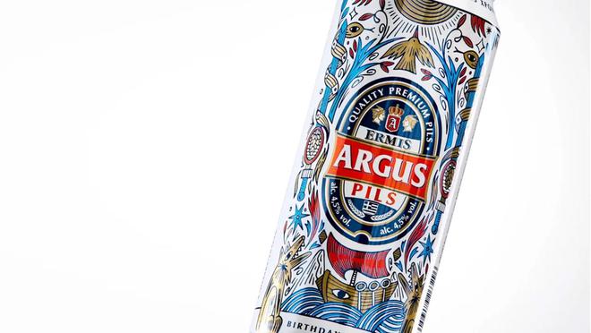 九游体育：ARGUS特别版啤酒包装设计：神话与现代交织的包装设计艺术(图2)