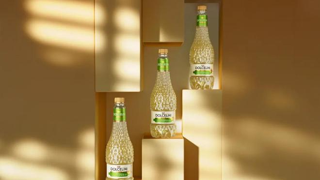 九游体育：利用纹理元素进行酒包装设计Dolcelini低度酒包装设计(图1)