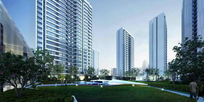 西安陕建崇文朗樾品质好房一房一价国企开发建筑类型