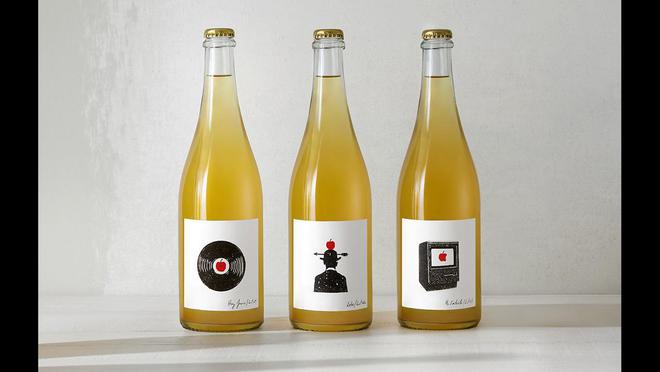 Delancia手绘苹果酒标签设计深圳酒包装设计公司分享标签(图3)